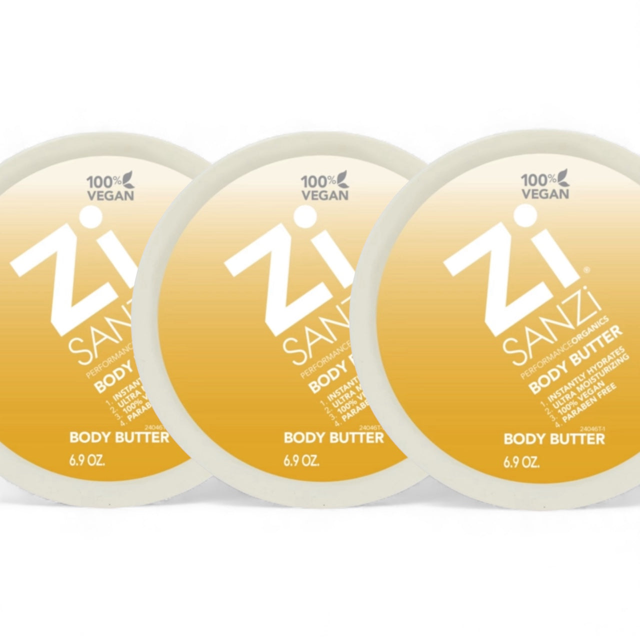 Zi Sanzi Organic Body Butter 6.9 oz Tub - 3 Pack